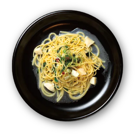 帆立&ポパイペペロンチーノ